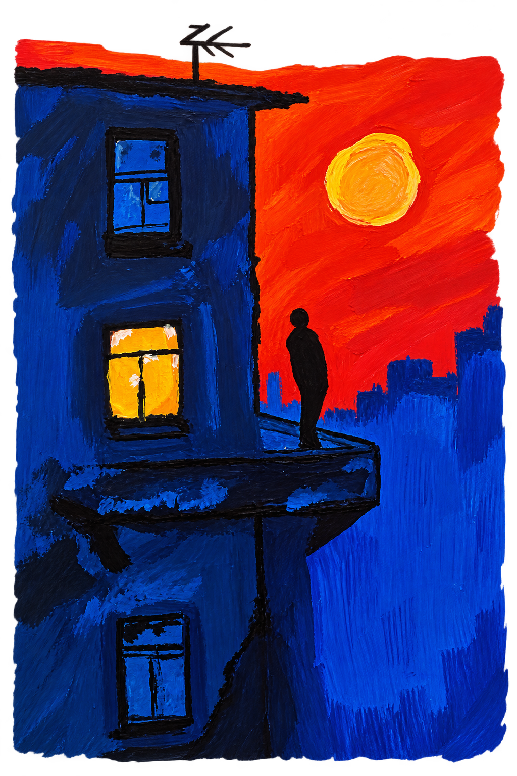 Sunset Blues Painting