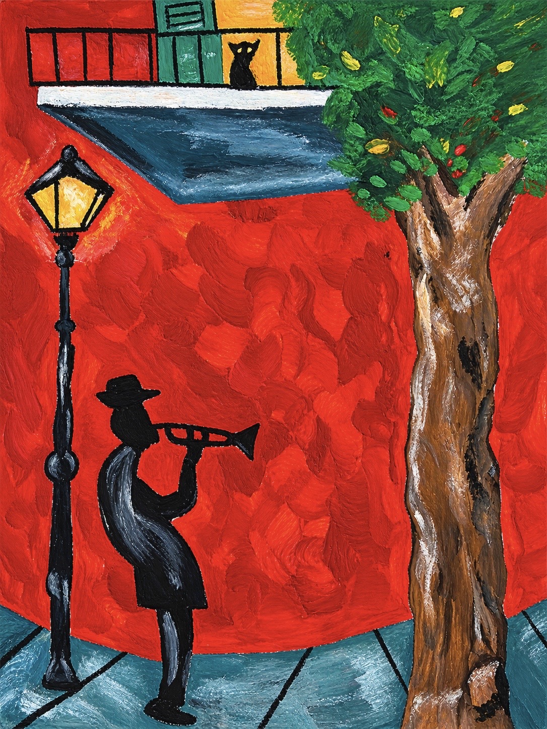 Trumpet Man Painting